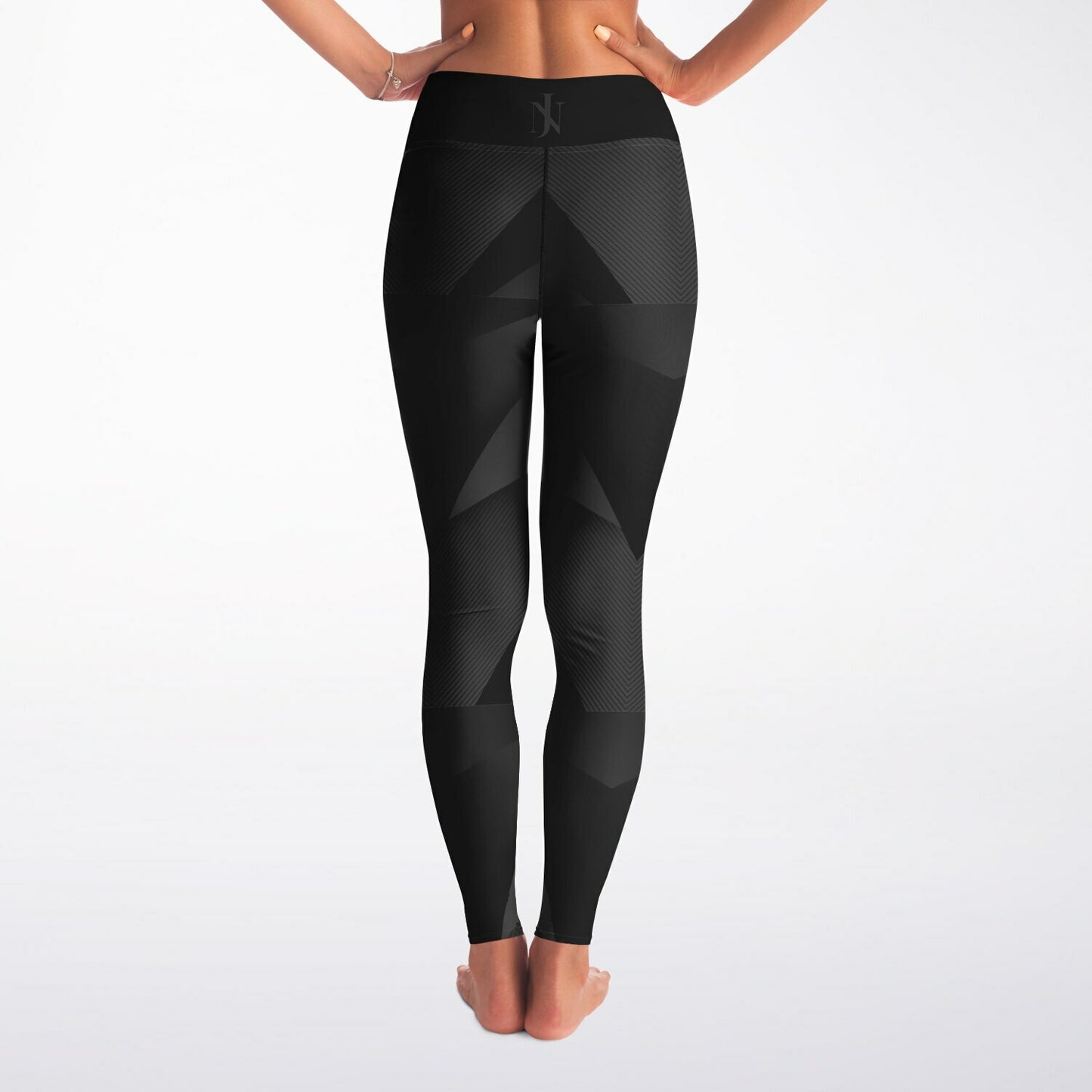Black Carbon Arrow Yoga Leggings