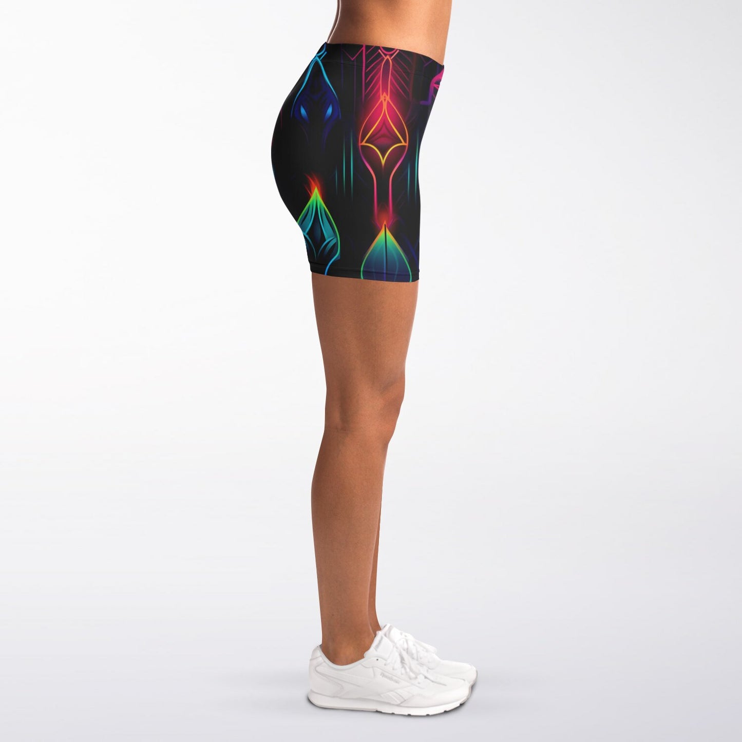 Neon Lights Legging Shorts - AOP D2