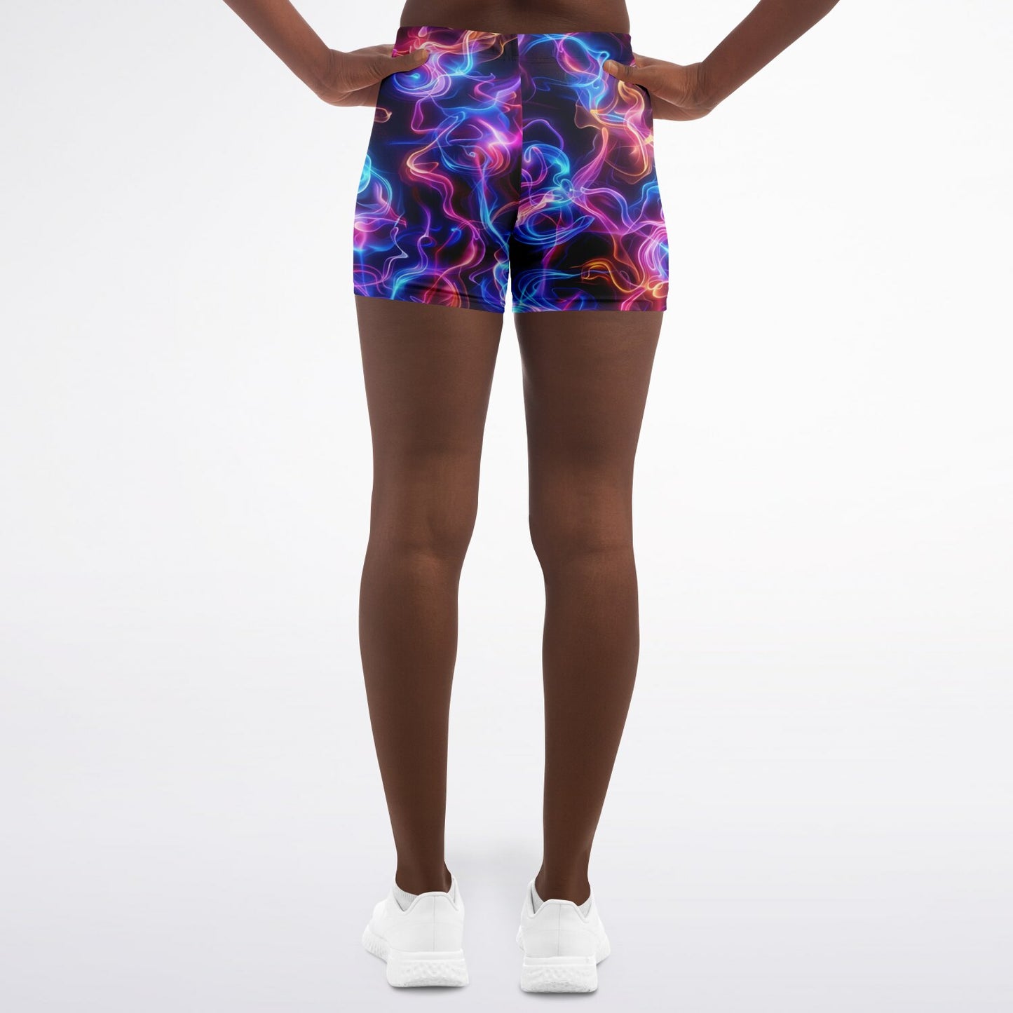 Neon Smoke Legging Shorts - AOP D6
