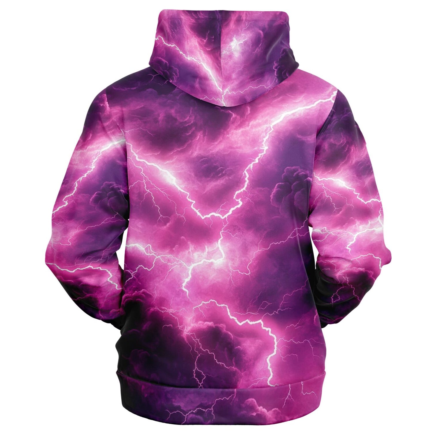 Pink lightning Fashion Zip-Up Hoodie -