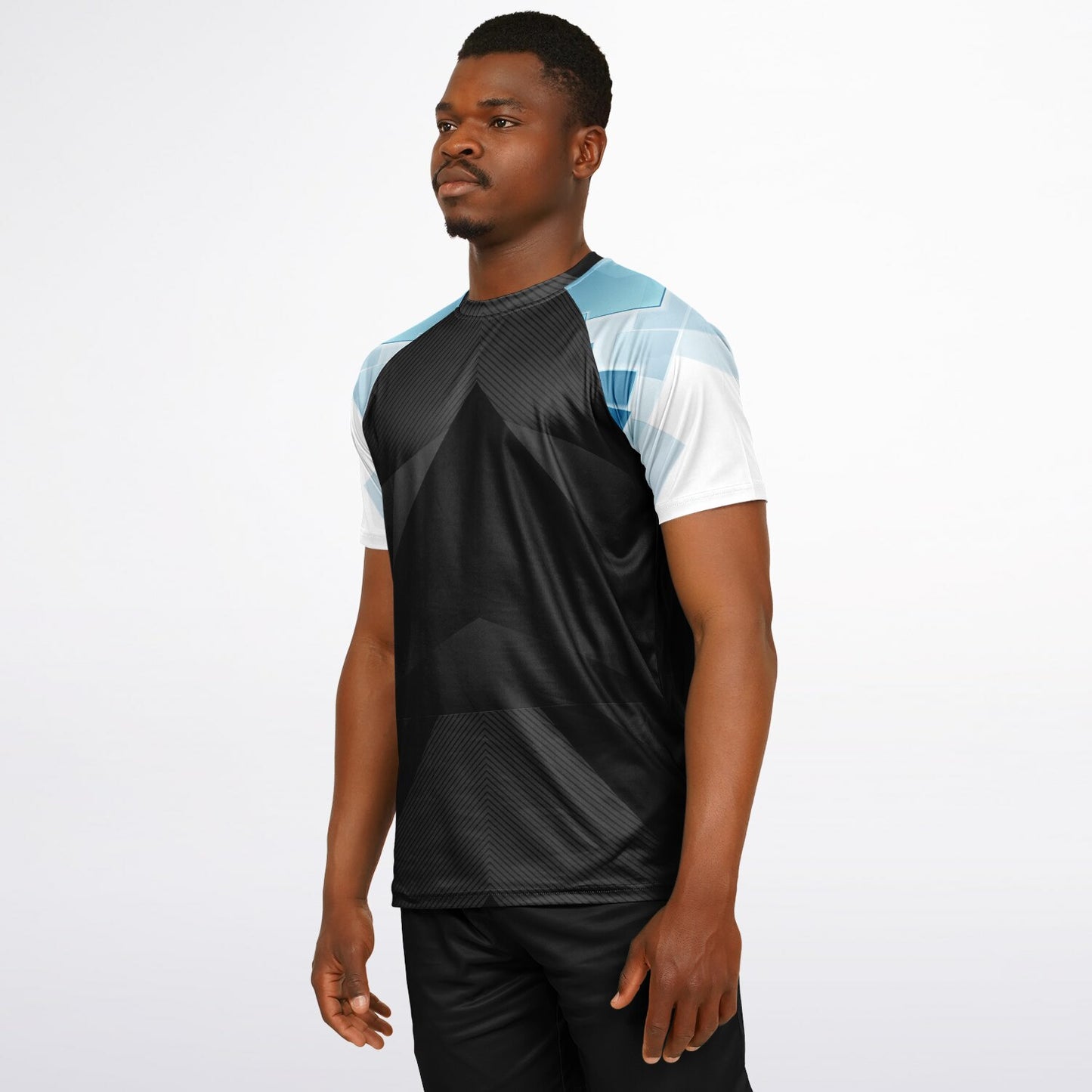 Carbon Arrow Blue Ice sleeve's Men's Active Wear Jersey