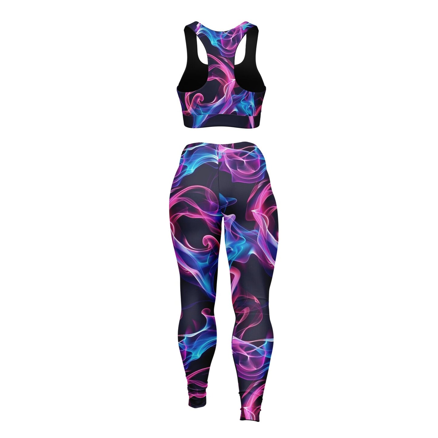 Neon Smoke 1 Padded Sports Bra & Leggings -