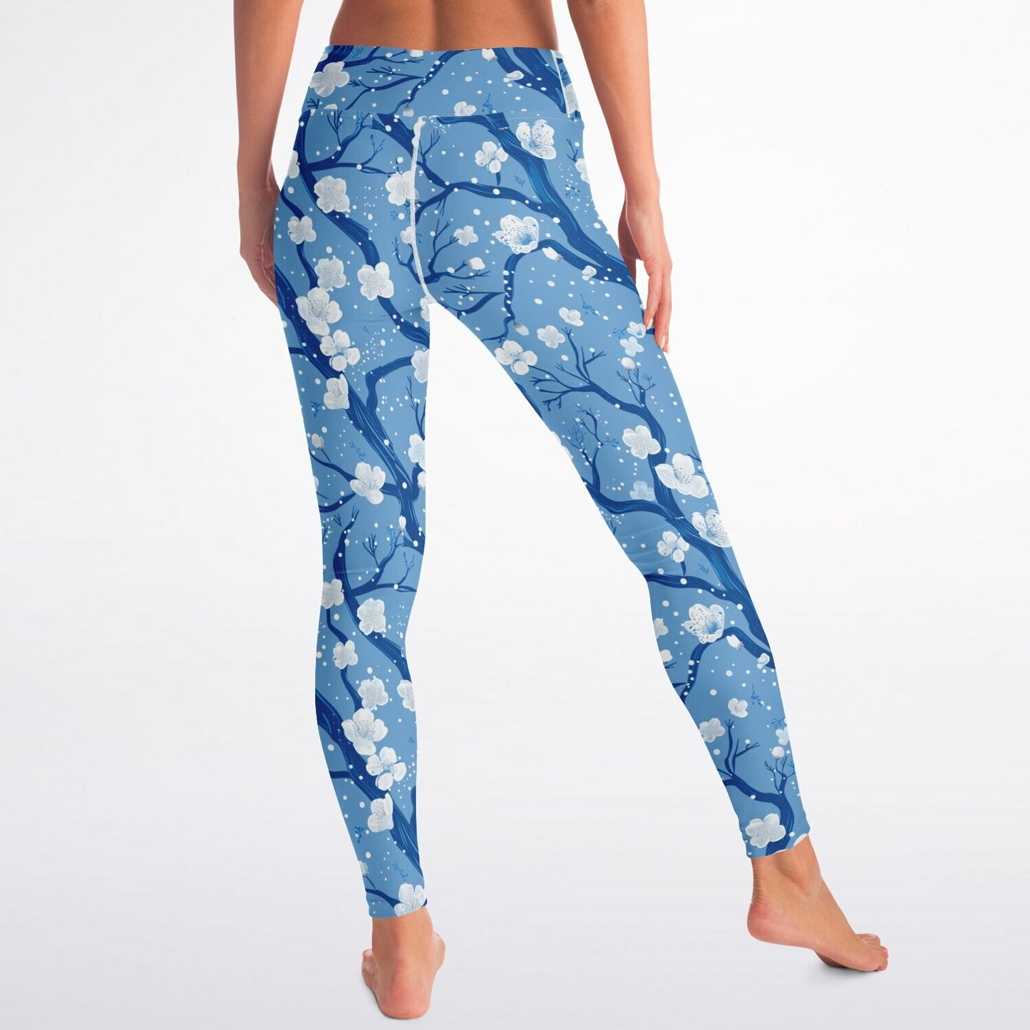 Blue poplar tree Yoga Leggings - AOP