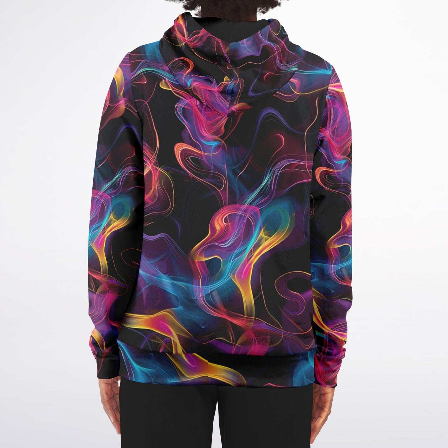 Neon Smoke 4 Fashion Zip-Up Hoodie -