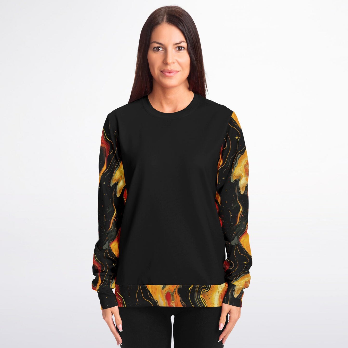 Fire nebula print Fashion Sweatshirt - D2.5