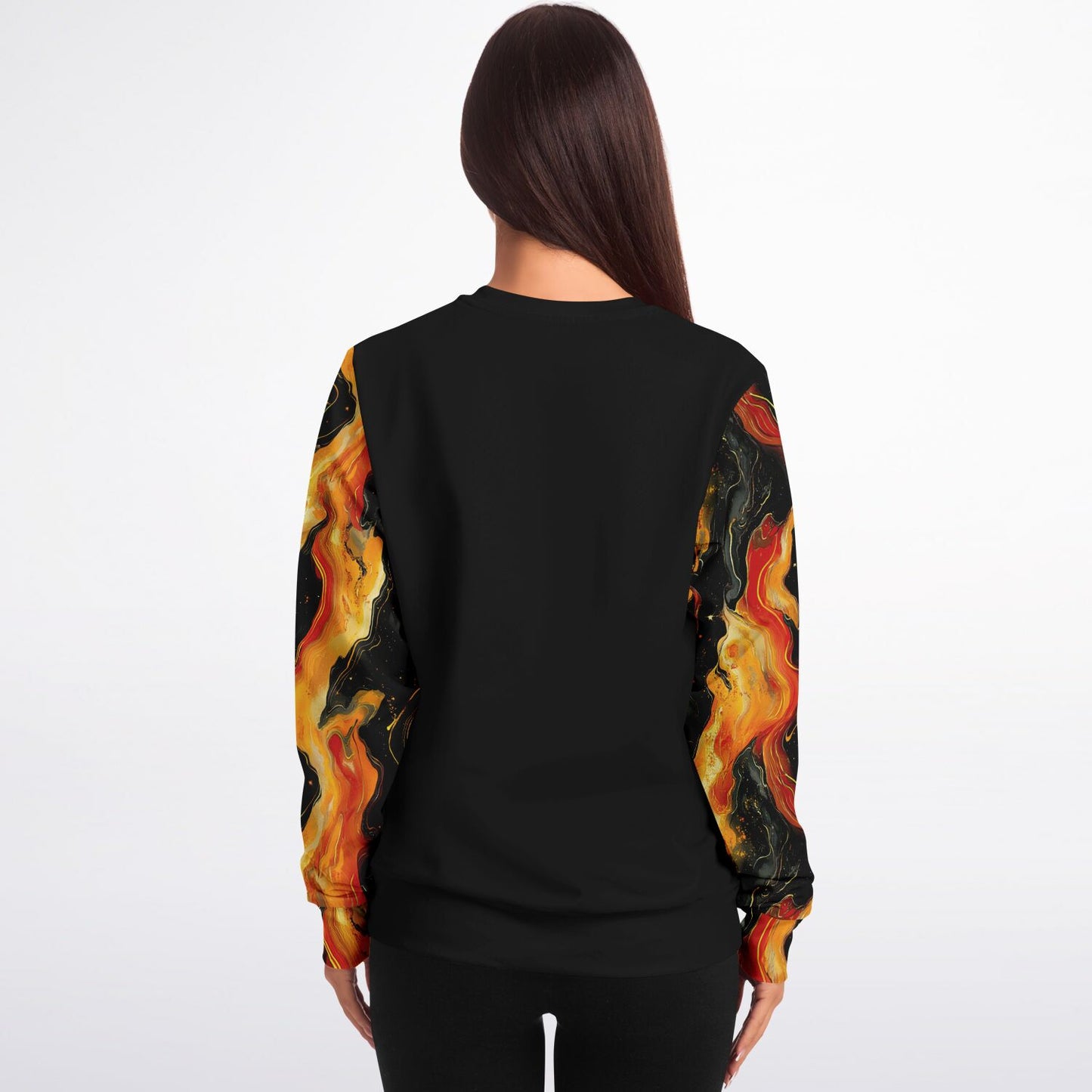 Fire nebula print Fashion Sweatshirt - D2