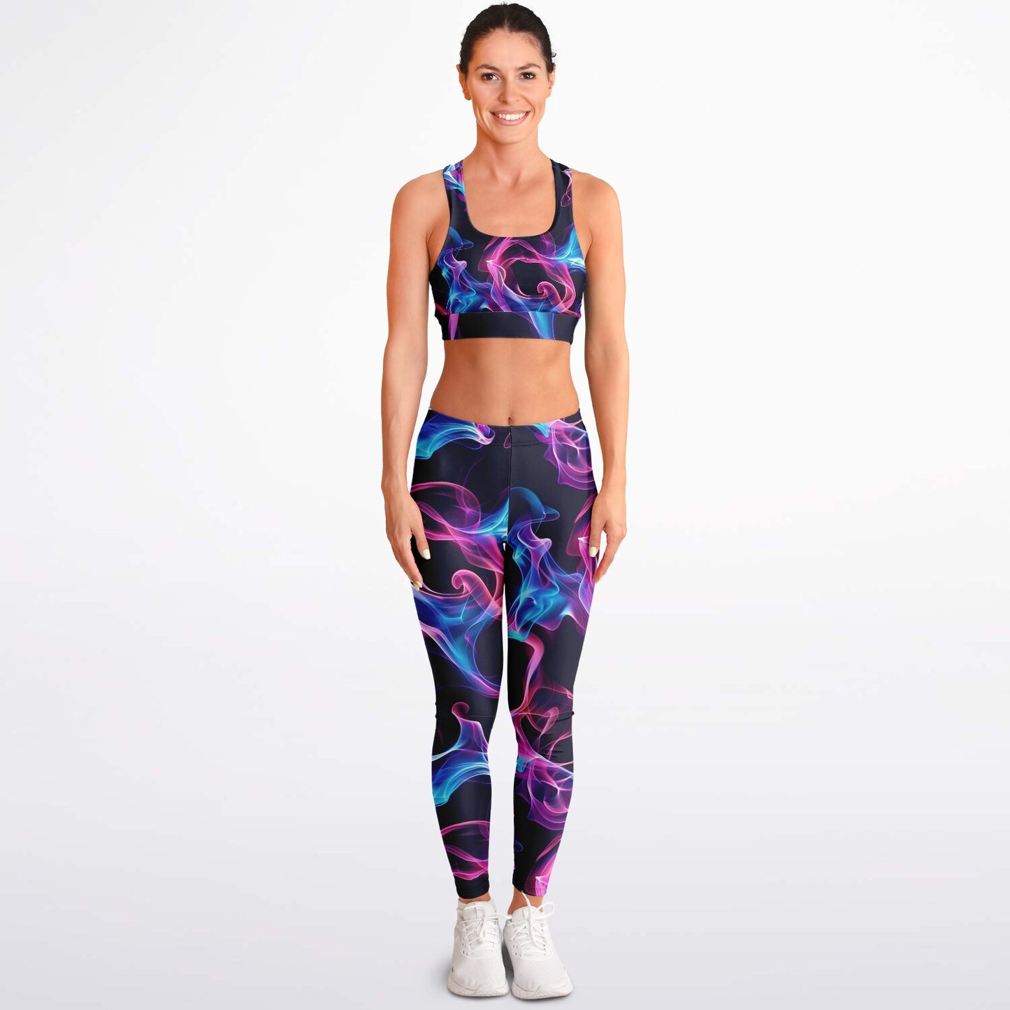 Neon Smoke 1 Padded Sports Bra & Leggings -