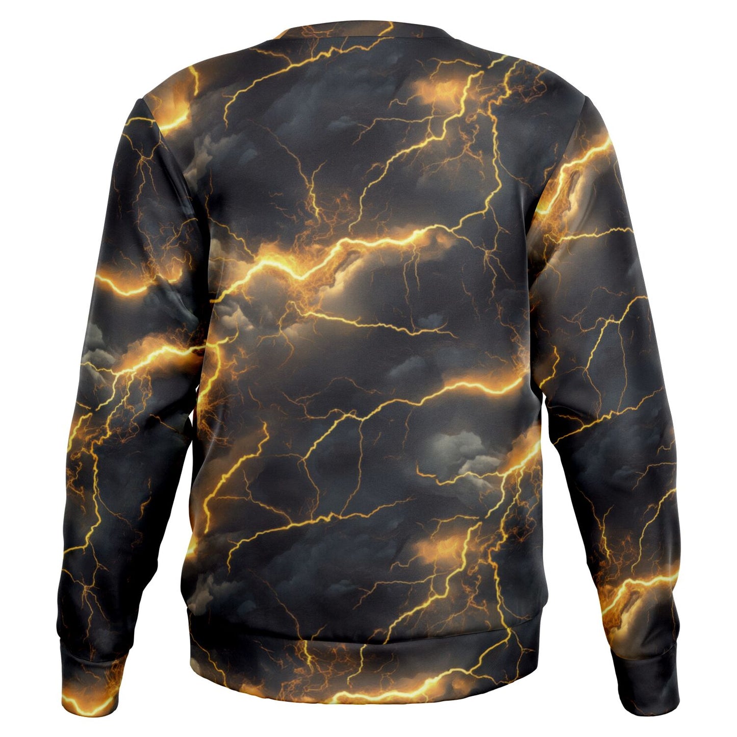 Gold Lightening Crew Sweatshirt -
