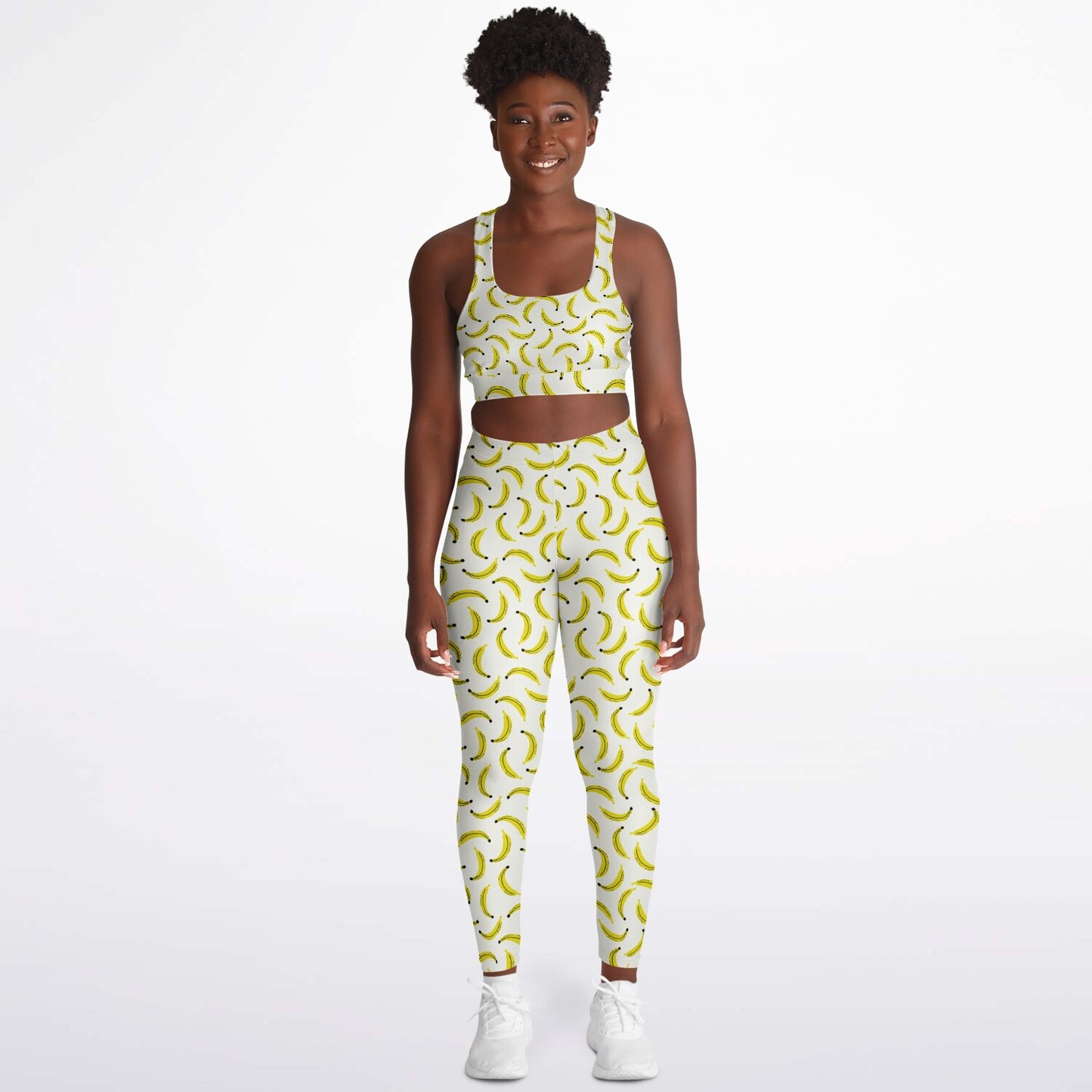 Banana's Padded Sports Bra & Leggings - AOP