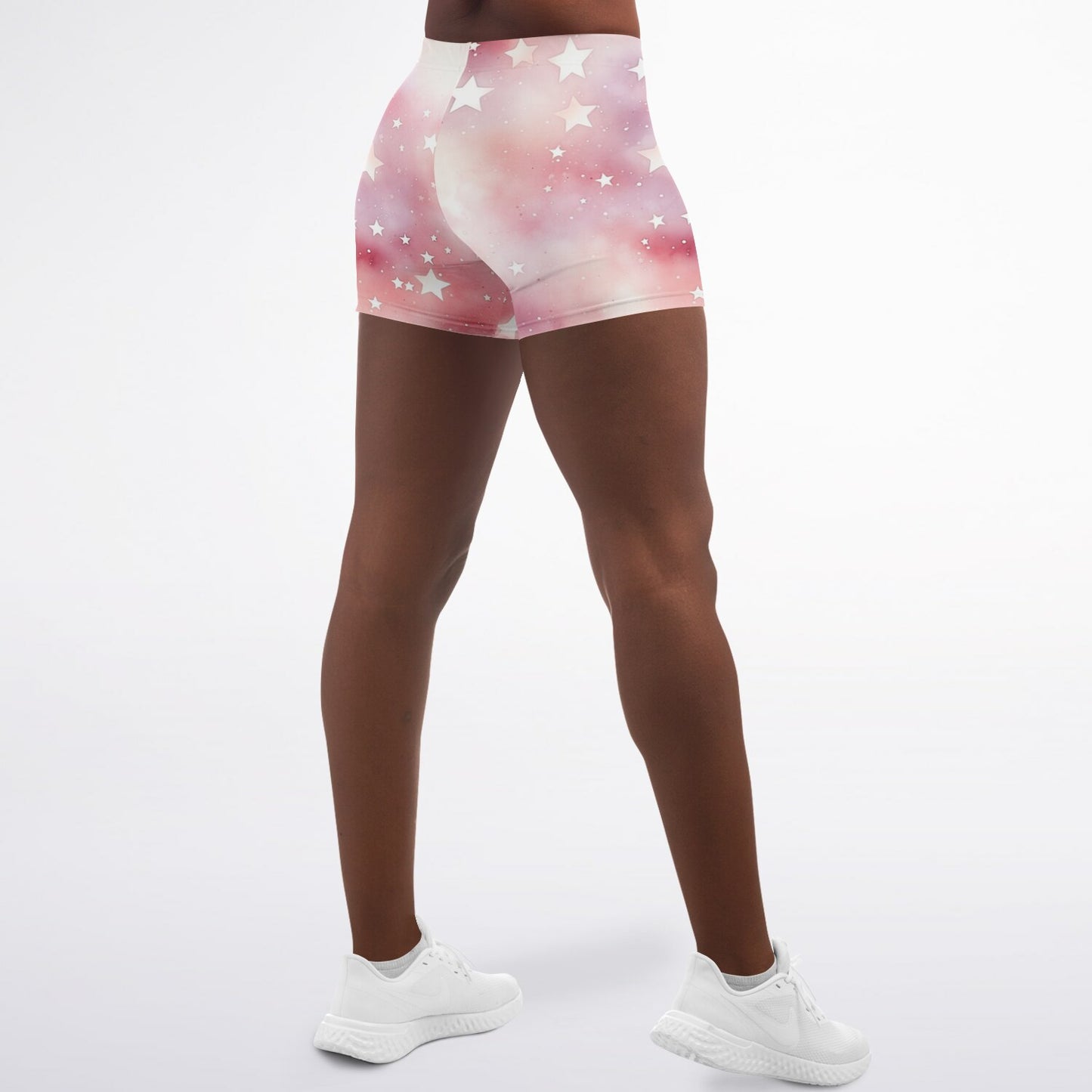 Pink star Legging Shorts - AOP