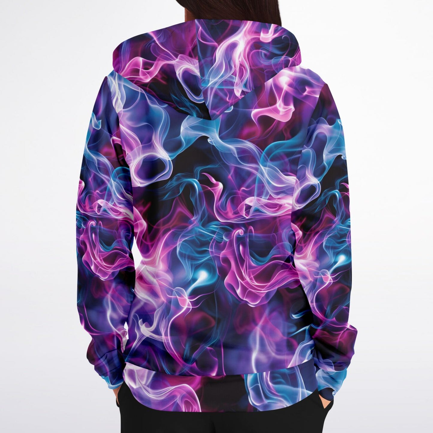 Neon Smoke 2 Fashion Zip-Up Hoodie -
