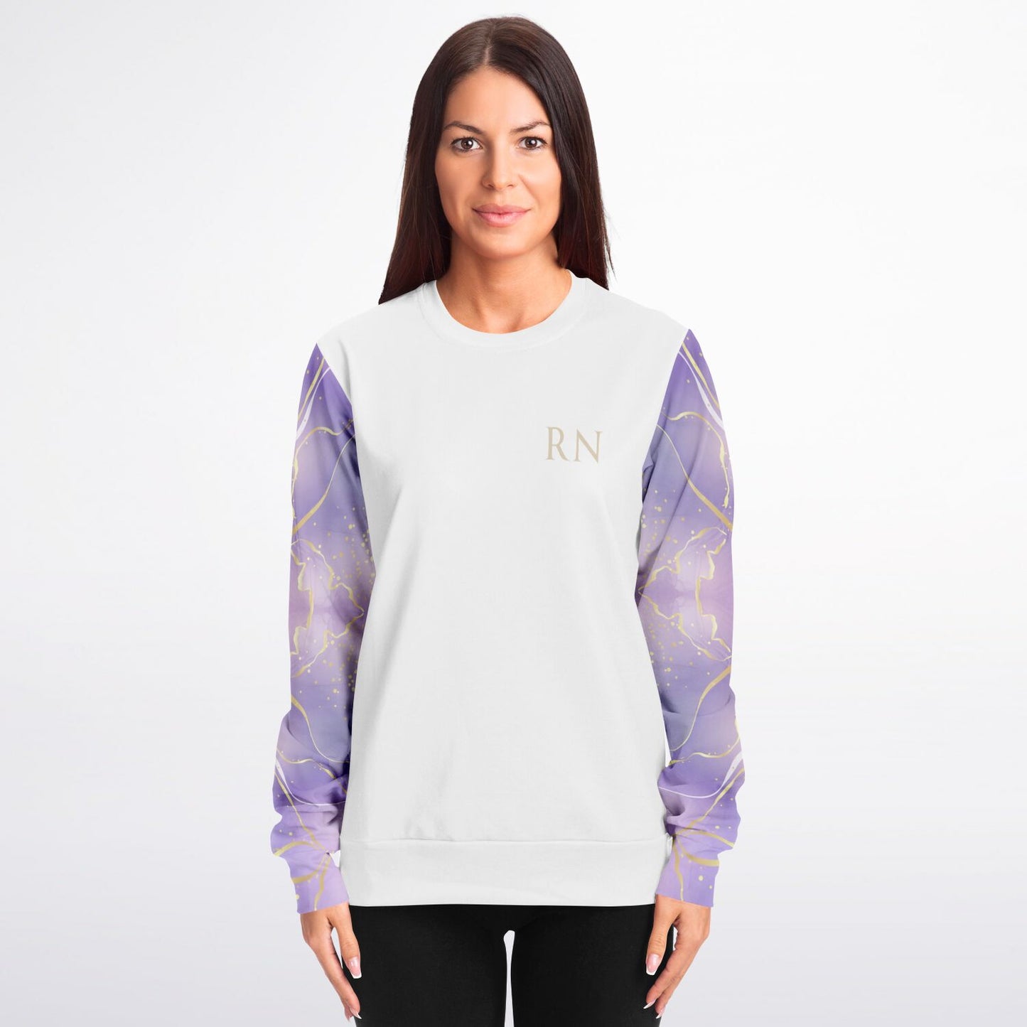 CVICU Crew Sweatshirt - Purple with gold- Gold text