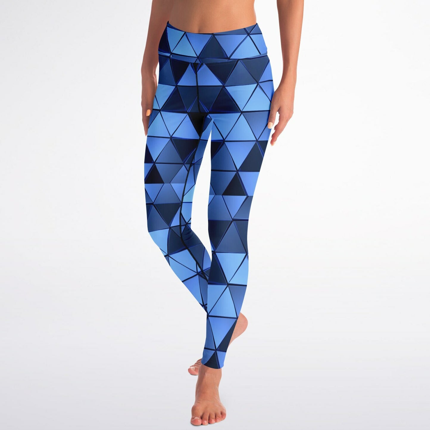 Blue Diamond Yoga Leggings -