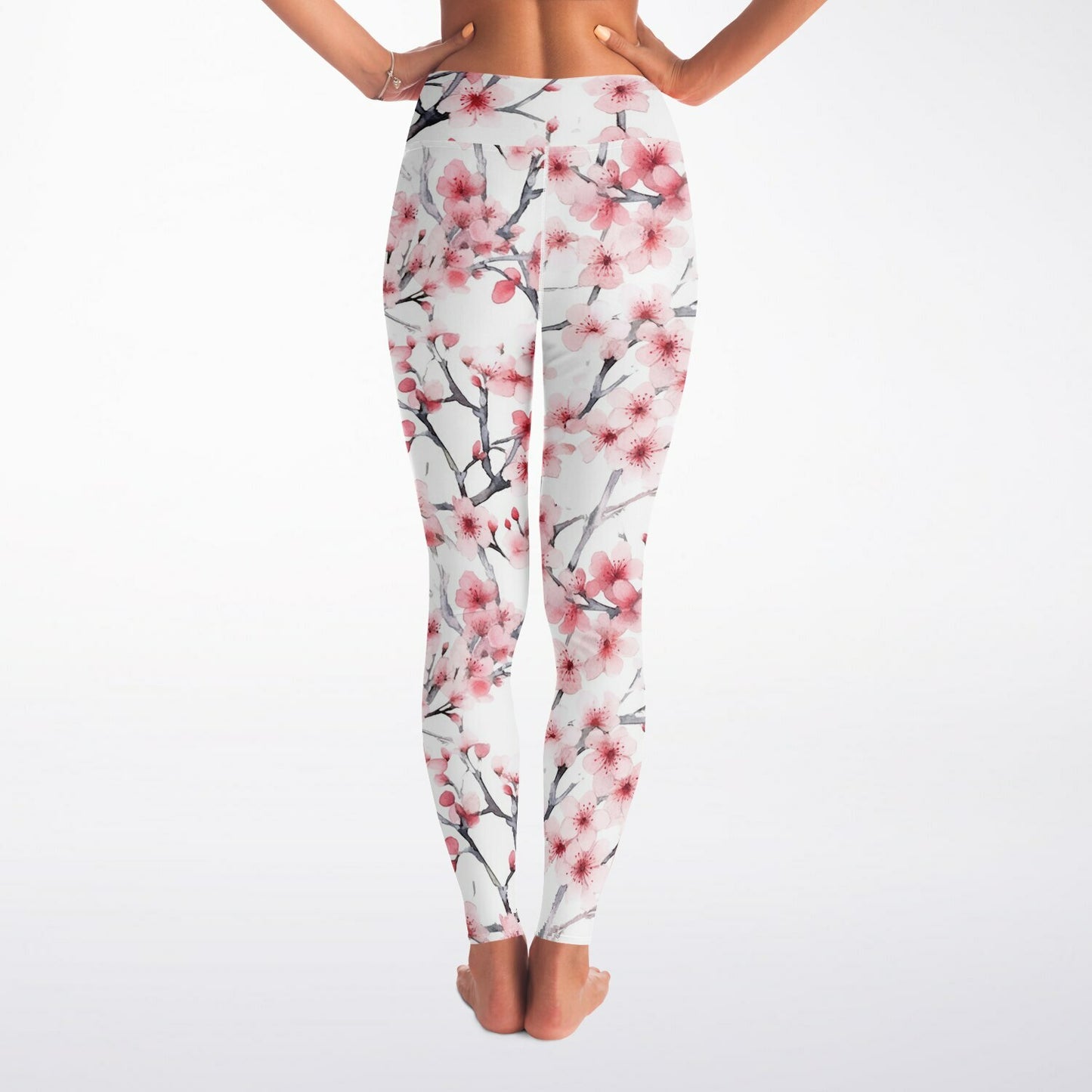 Pink Tree Blossom's Yoga Leggings - AOP