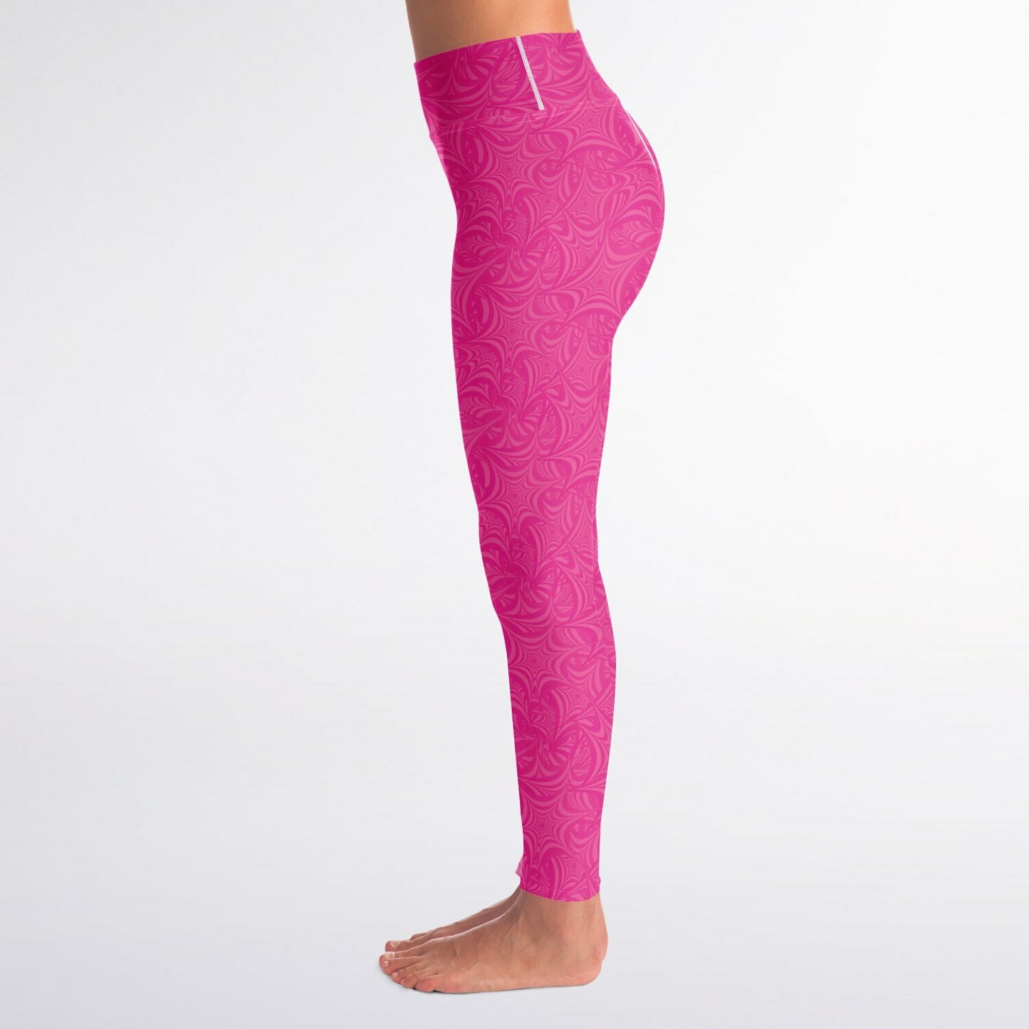 Pink stars Yoga Leggings - AOP