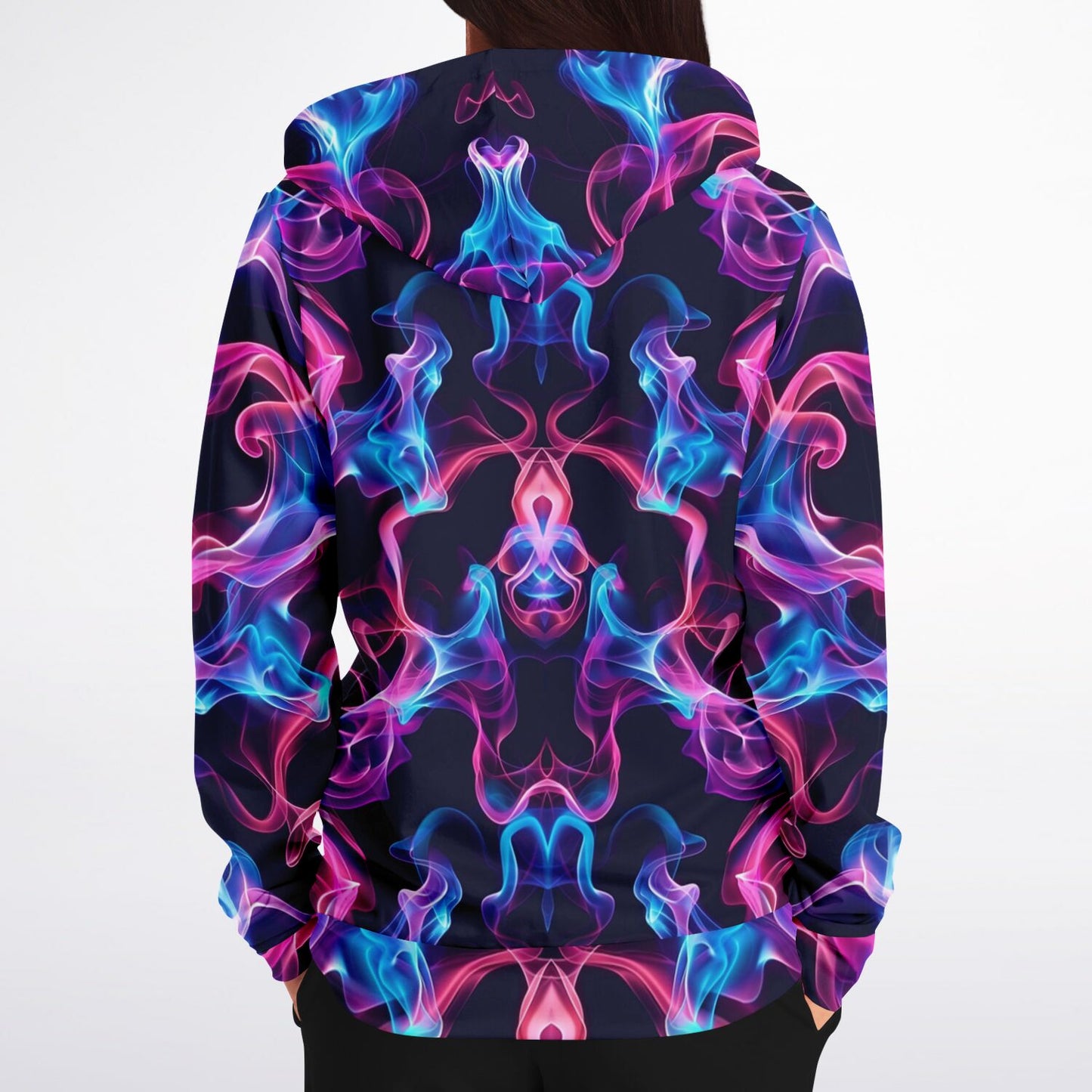Neon smoke 1 Fashion Zip-Up Hoodie -
