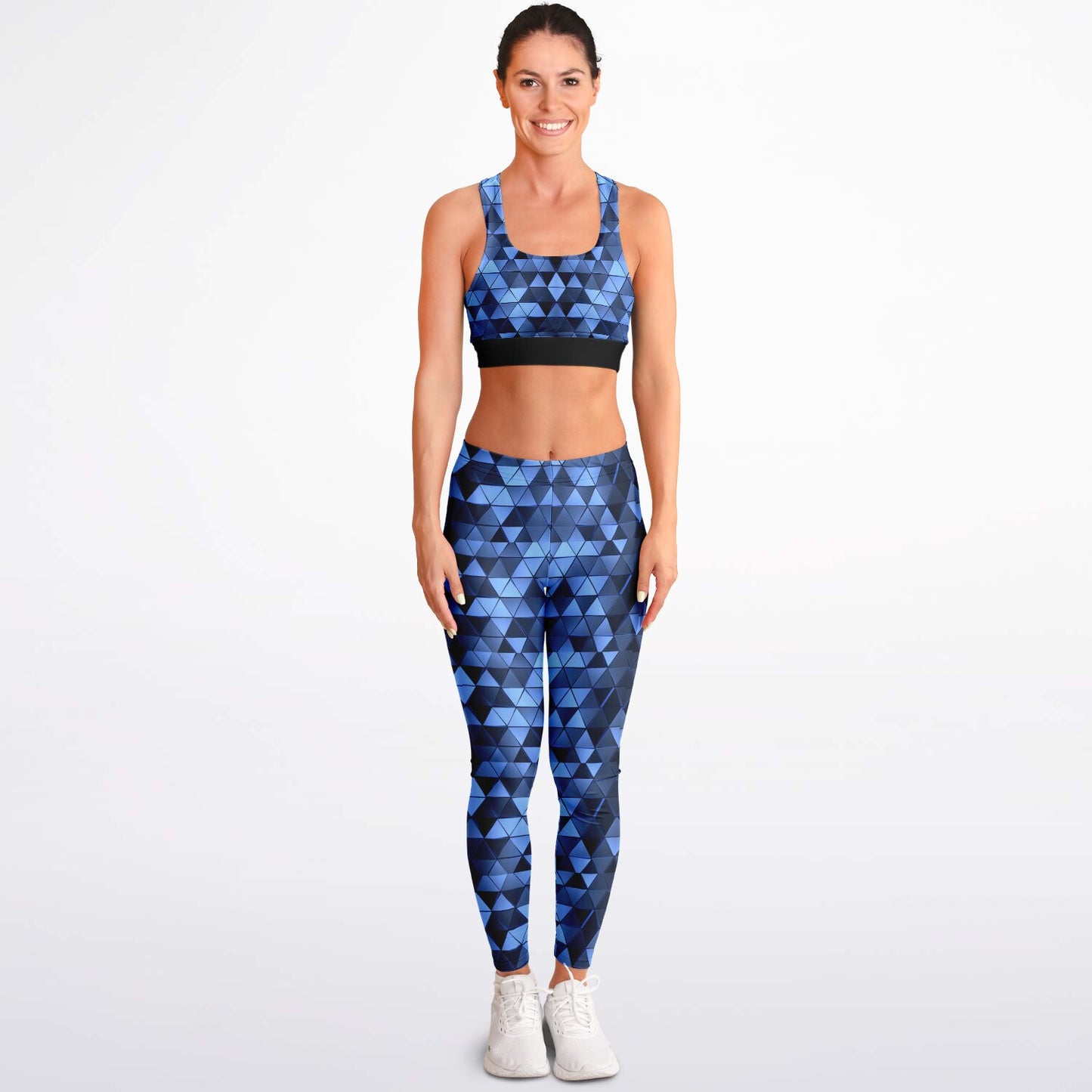 Blue Diamond Padded Sports Bra & Leggings -