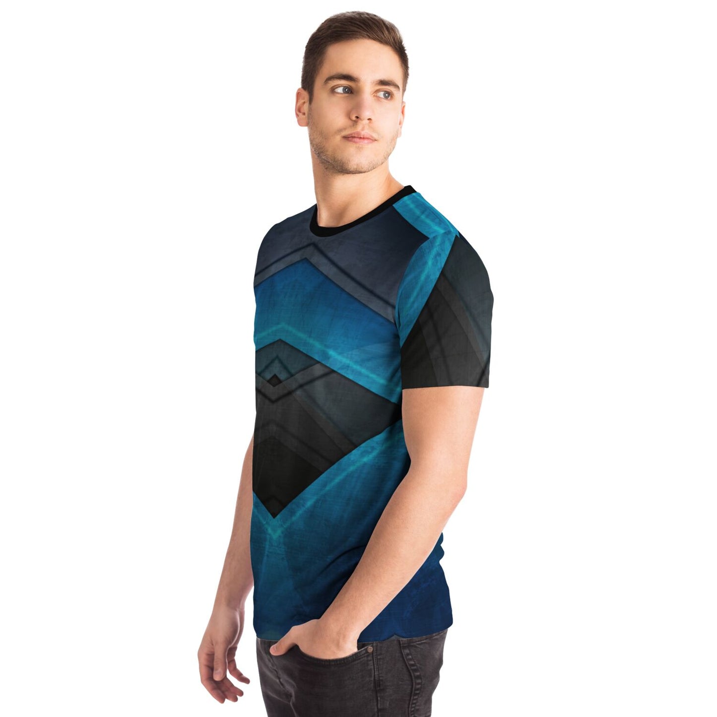 Black turquoise T-shirt