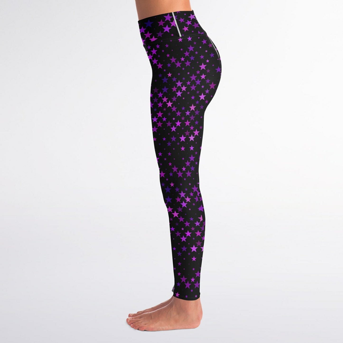 Purple Star Yoga Leggings - AOP