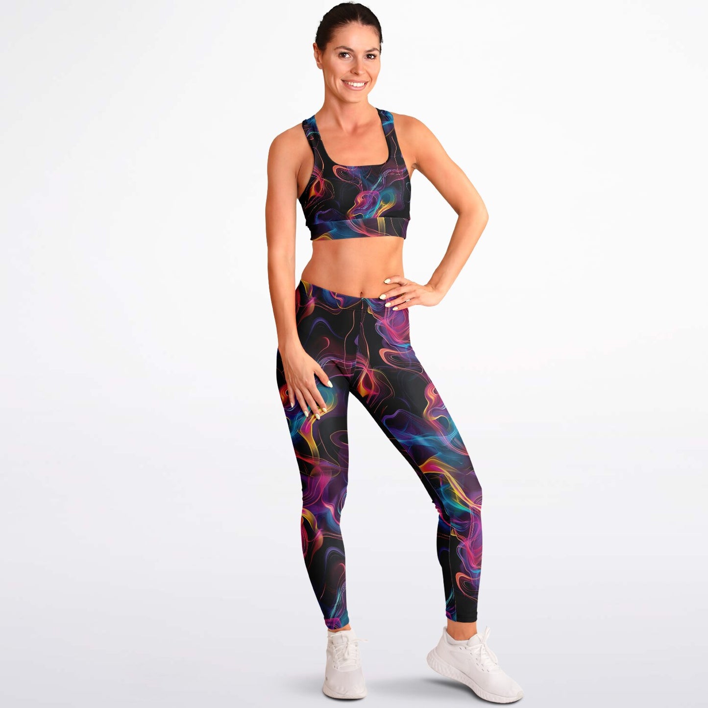 Neon Smoke 4 Padded Sports Bra & Leggings -