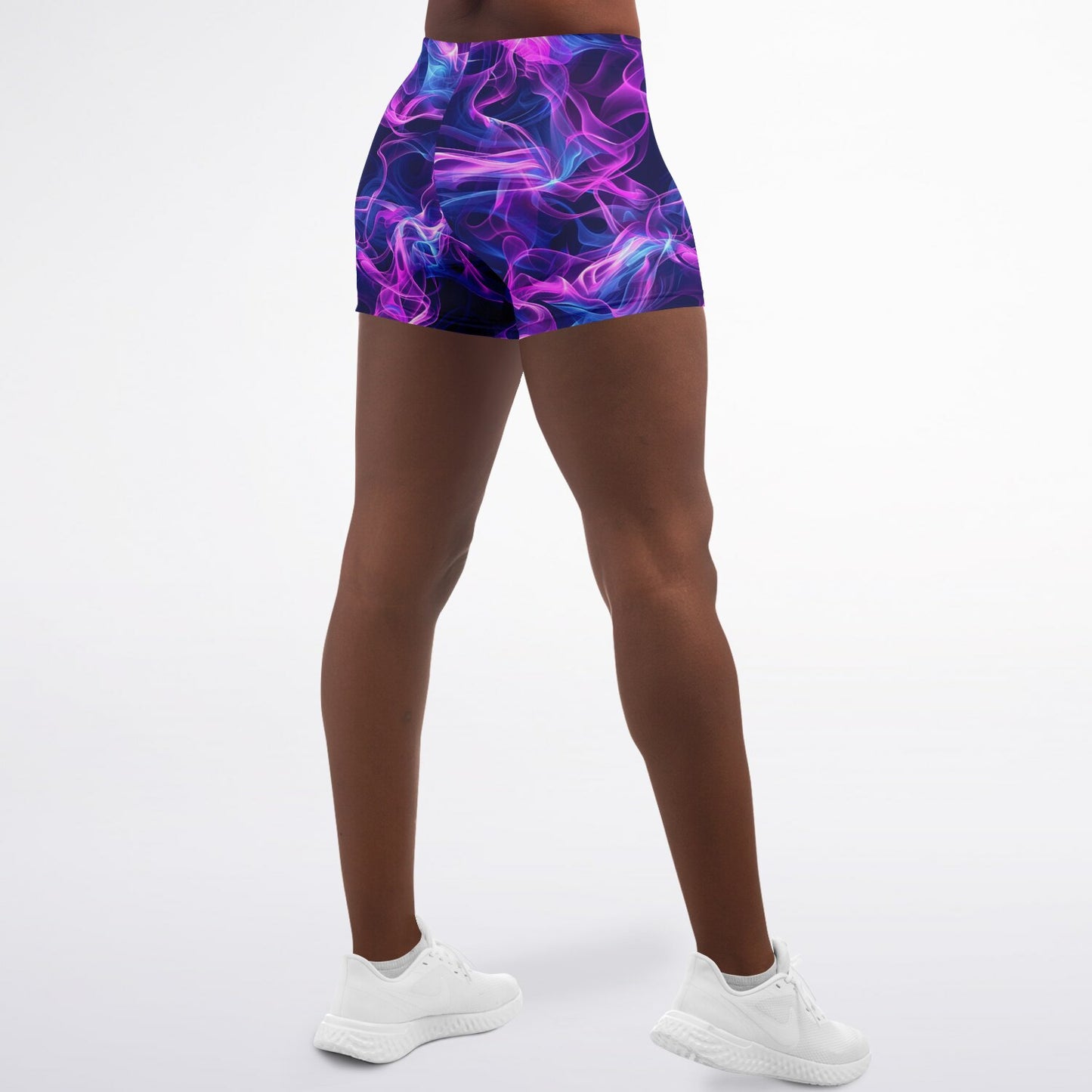 Neon smoke Legging Shorts - AOP D4