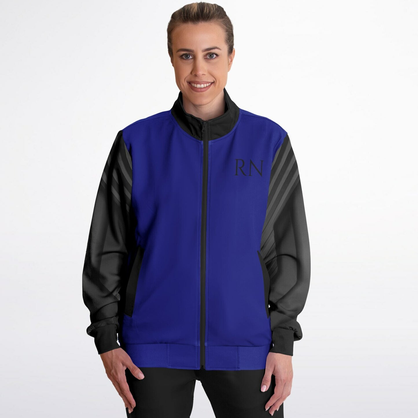 MICU Tribal Blue black Track Jacket - AOP