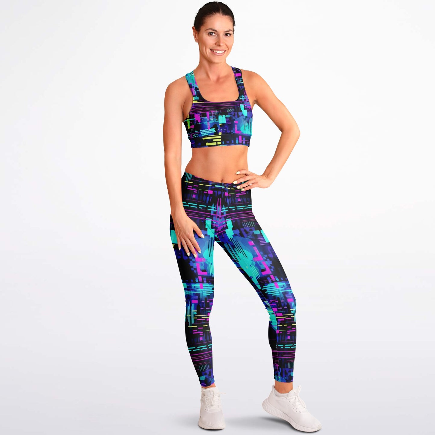 Neon 4 Padded Sports Bra & Leggings -