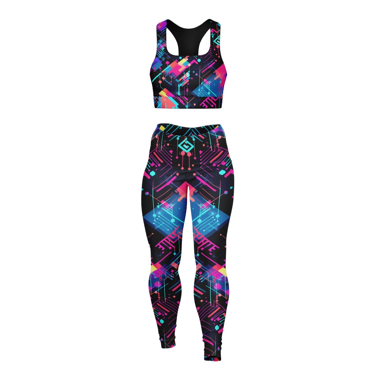Neon 1 Padded Sports Bra & Leggings -
