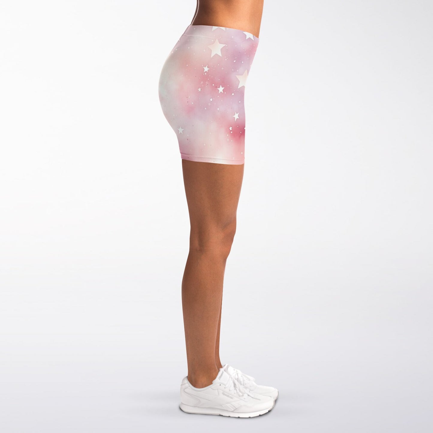 Pink star Legging Shorts - AOP
