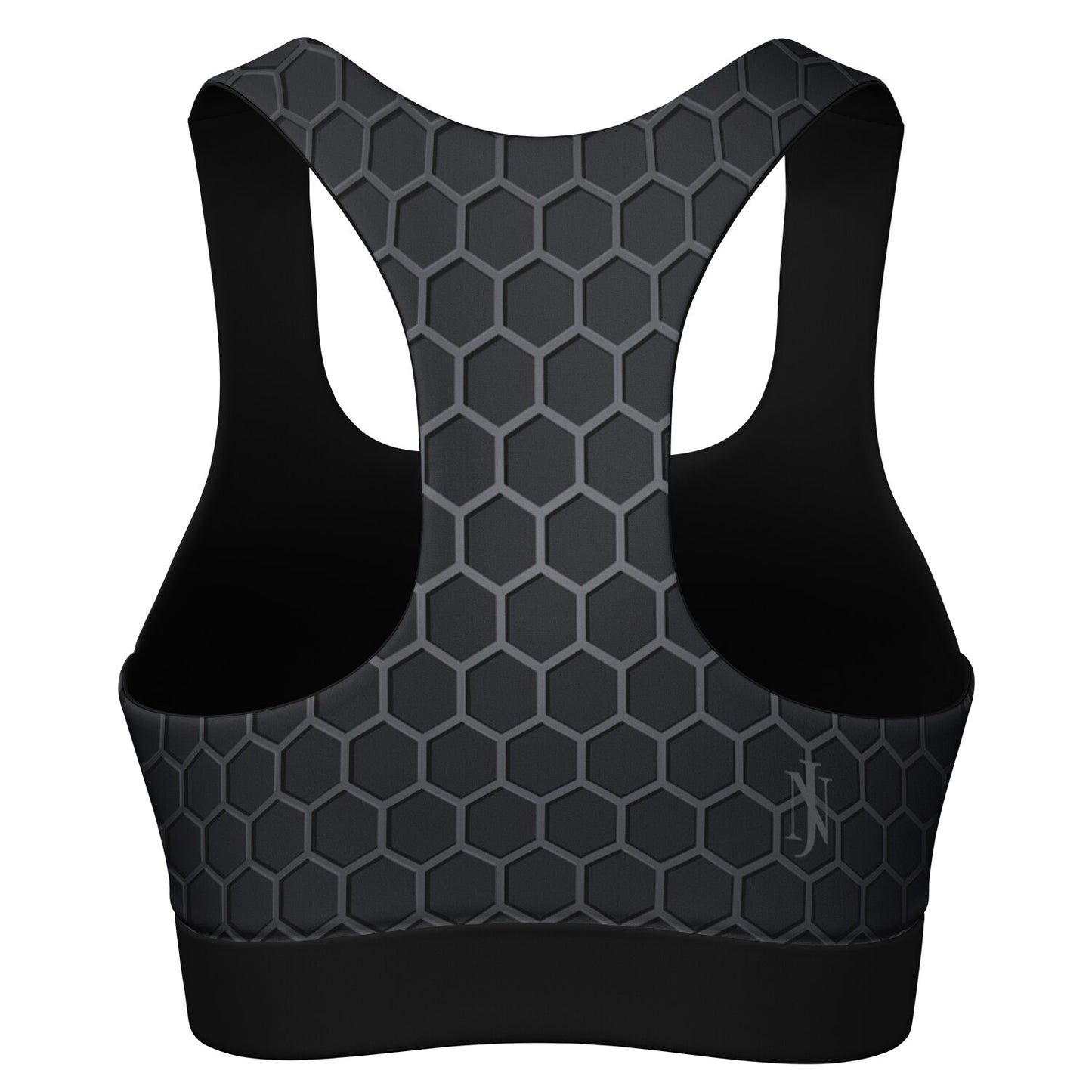 Black Carbon Padded Sports Bra