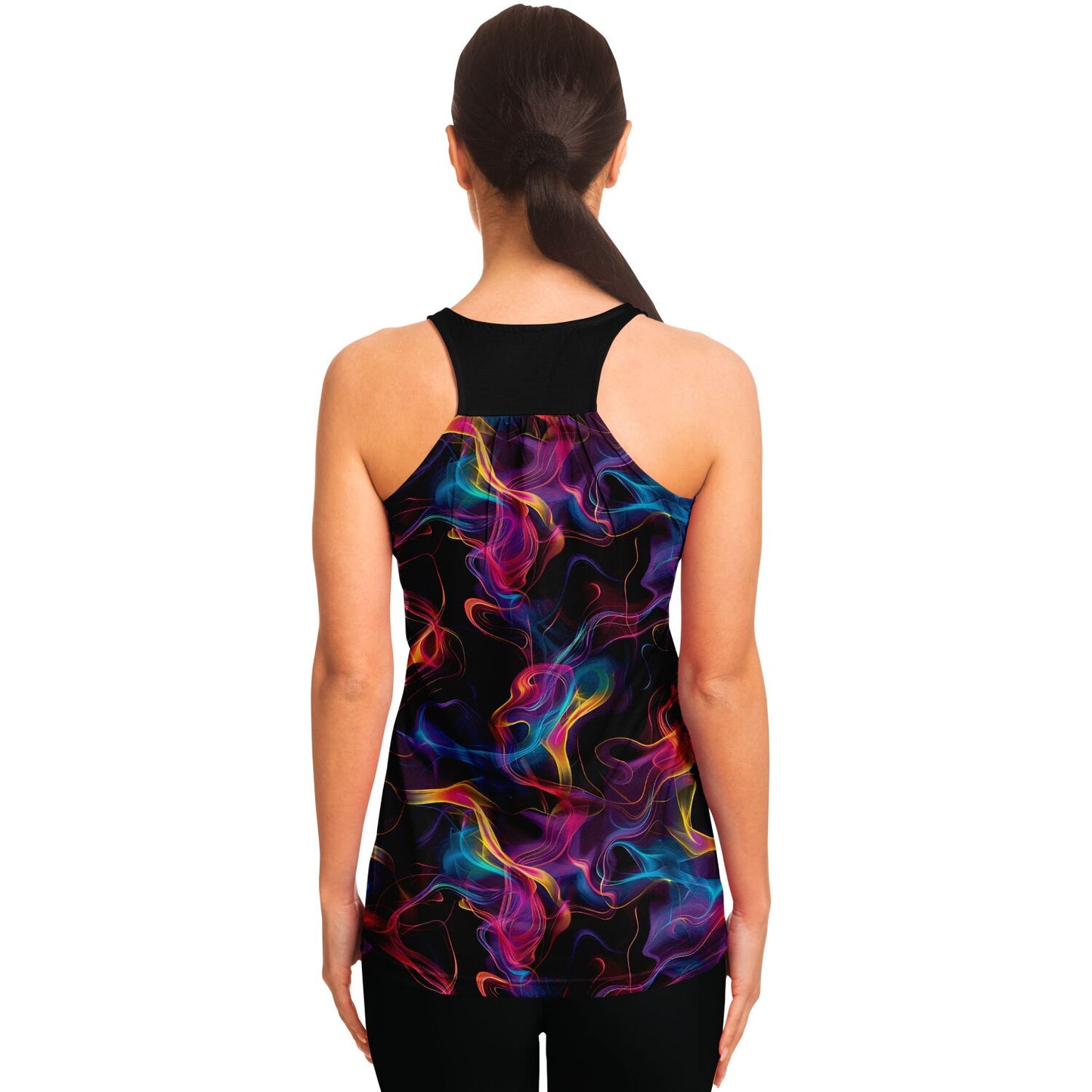 Neon Smoke Racerback Tank Top - AOP D12