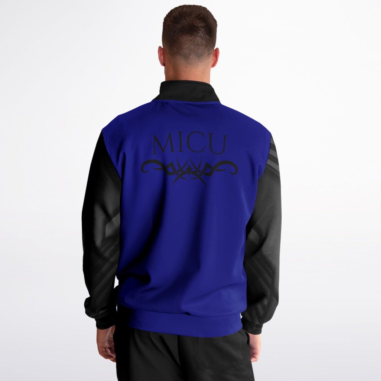 MICU Tribal Blue black Track Jacket - AOP