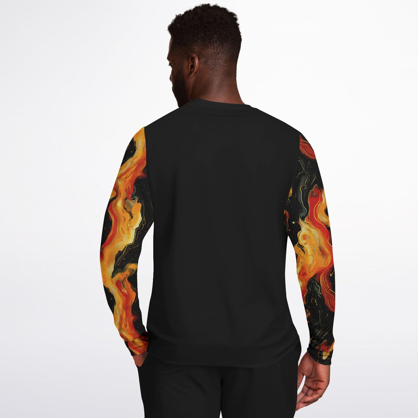 Fire nebula print Fashion Sweatshirt - D2