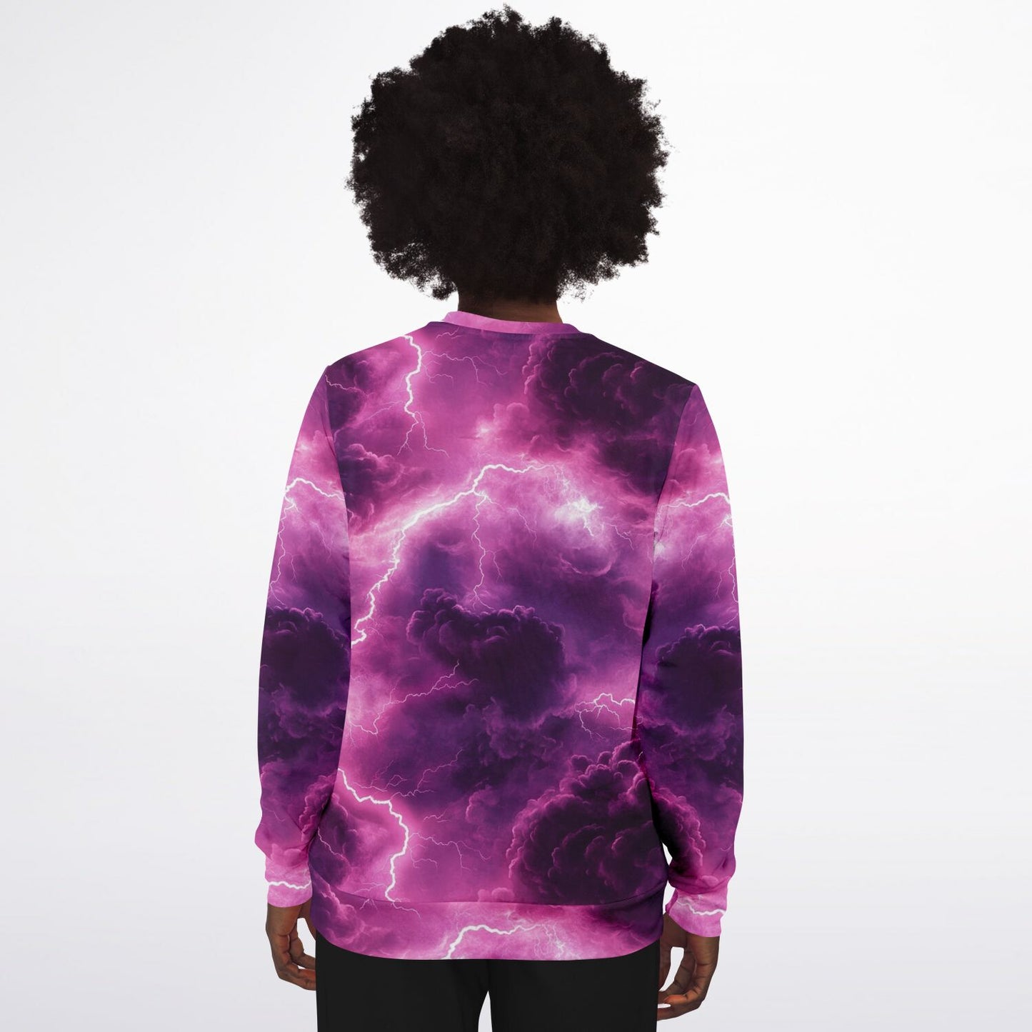 Pink Lightening Crew Sweatshirt -