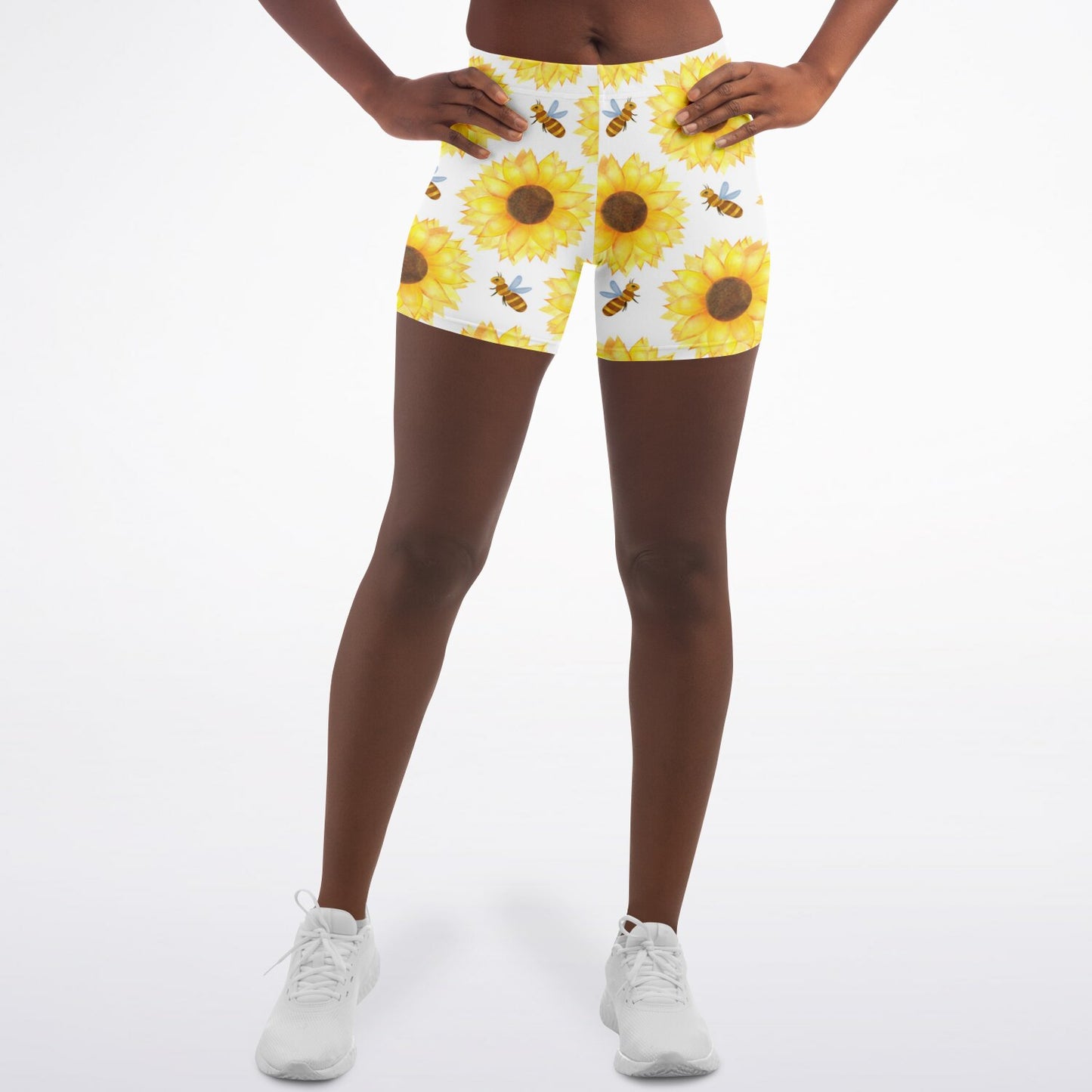 Bee's and Sunflowers Legging Shorts - AOP