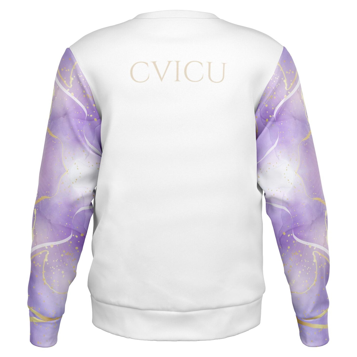 CVICU Crew Sweatshirt - Purple with gold- Gold text