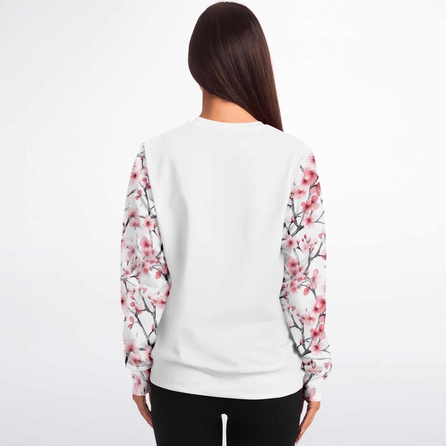 Pink Tree Blossom's Crew Fashion Sweatshirt - AOP