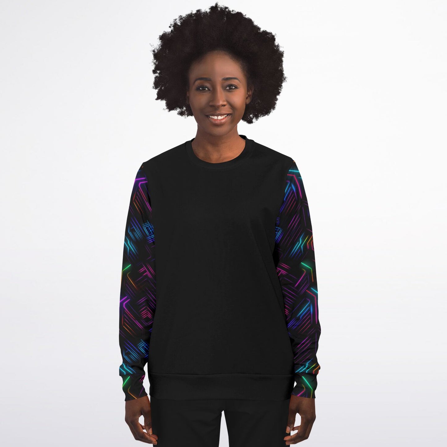 Neon Lights Crew Sweatshirt - AOP D3