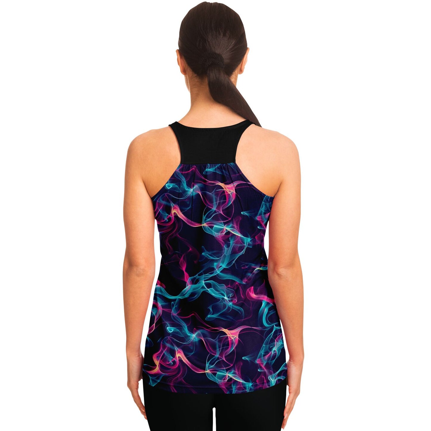 Neon Smoke Racerback Tank Top - AOP D2