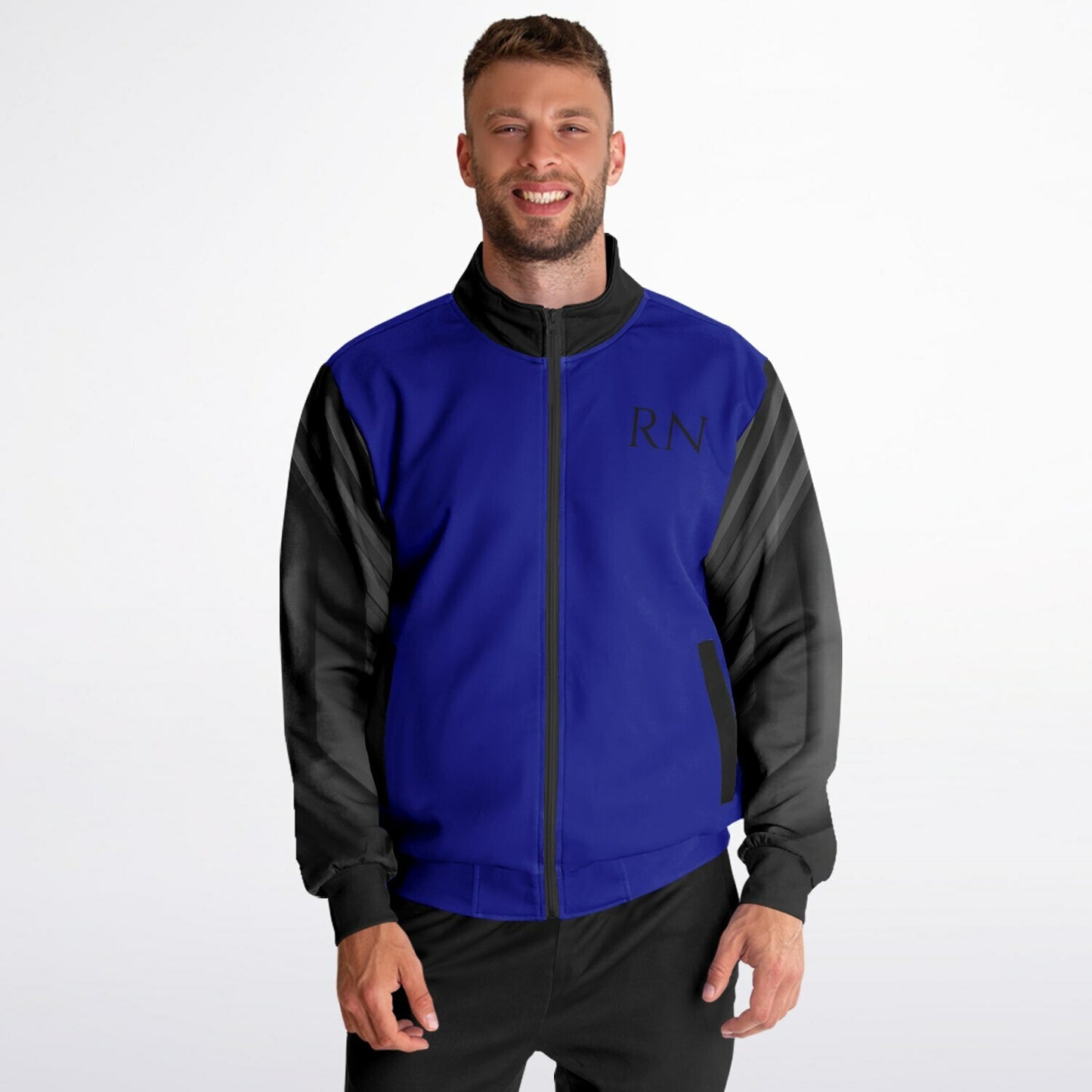 MICU Tribal Blue black Track Jacket - AOP