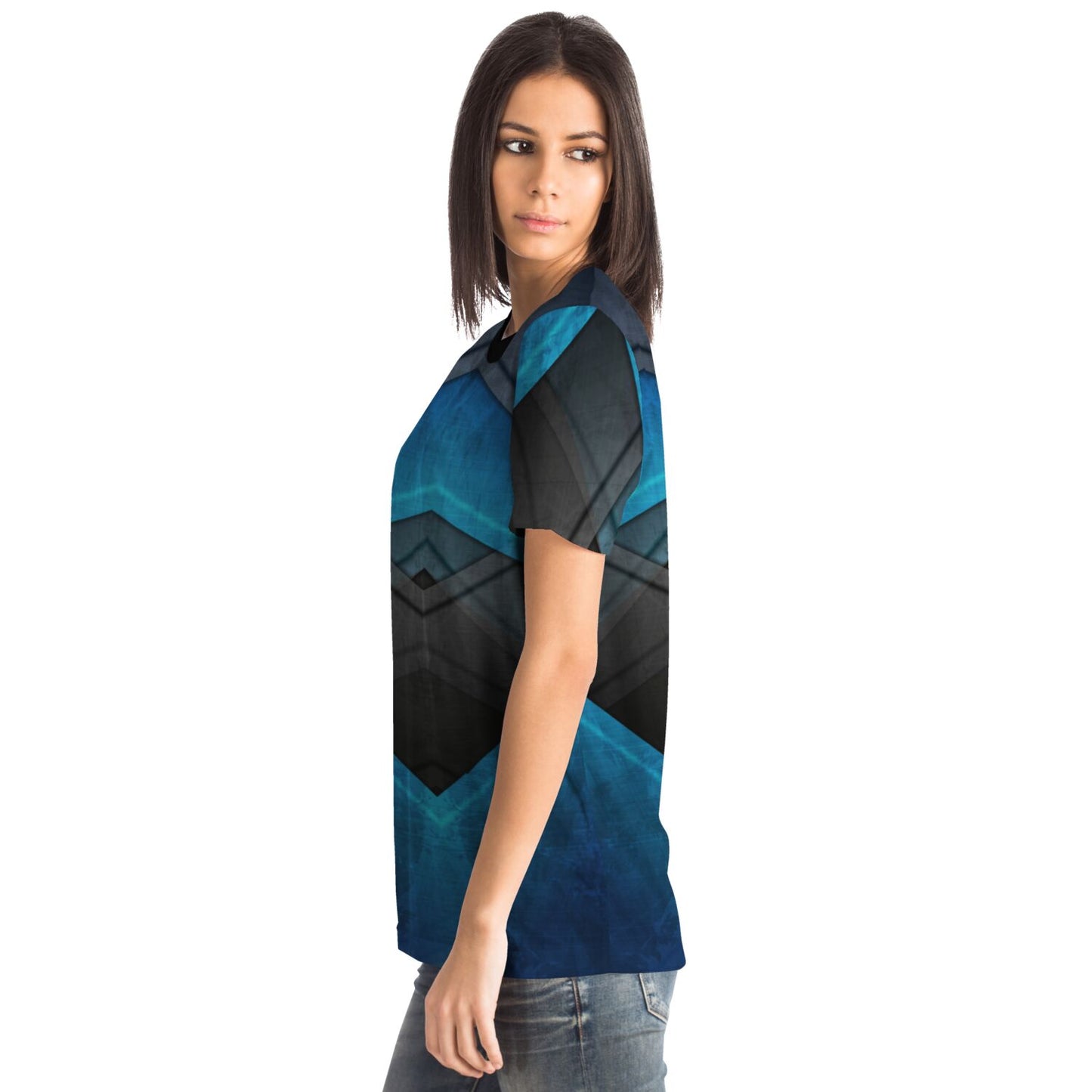 Black turquoise T-shirt