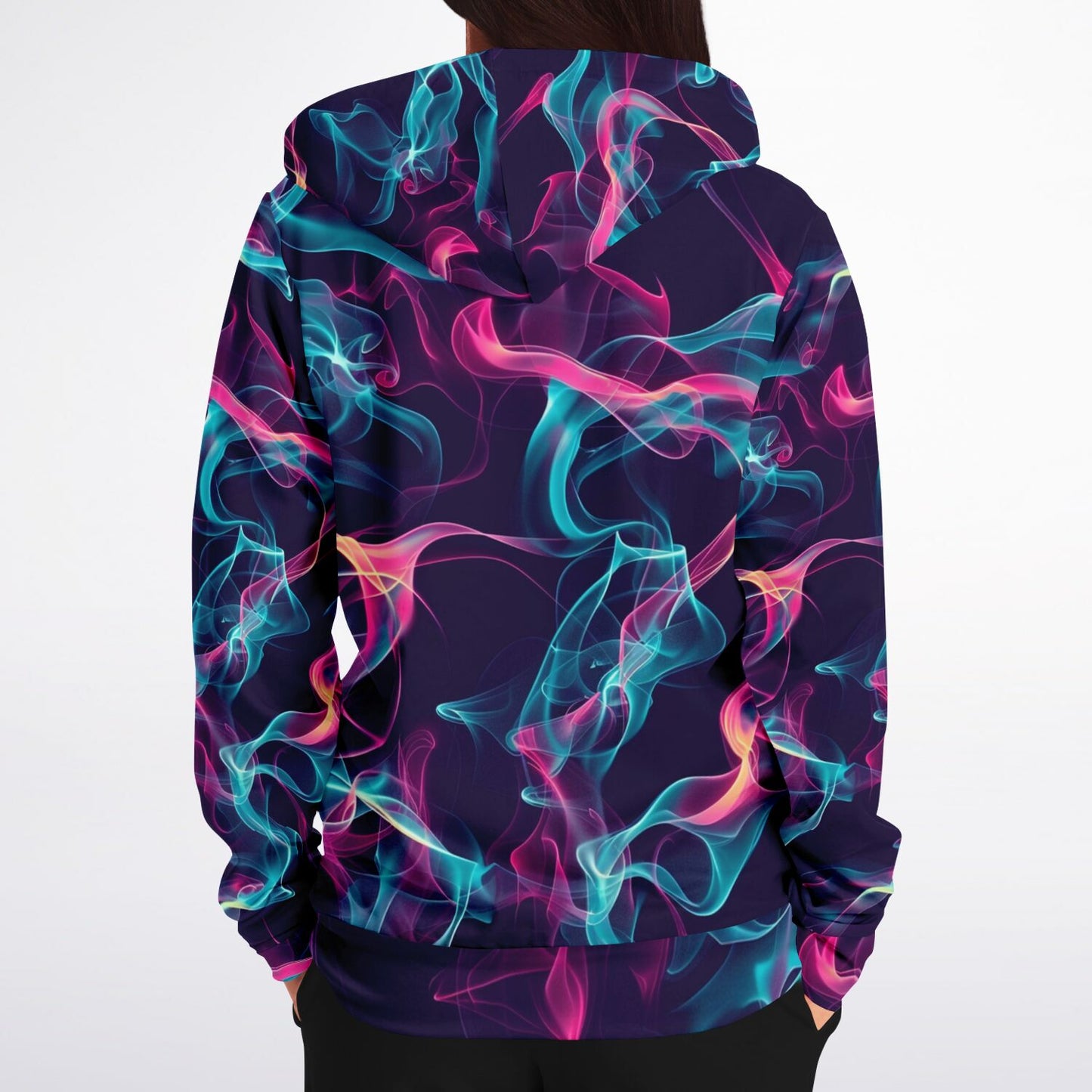 Neon smoke 3 Fashion Zip-Up Hoodie -