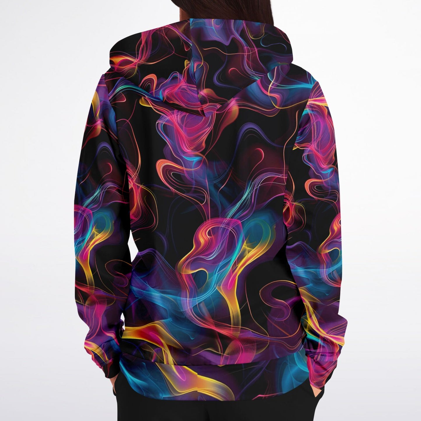Neon Smoke 4 Fashion Zip-Up Hoodie -