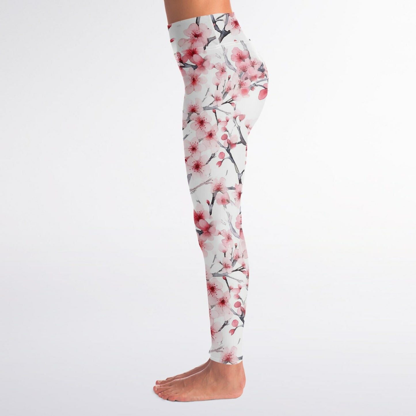 Pink Tree Blossom's Yoga Leggings - AOP