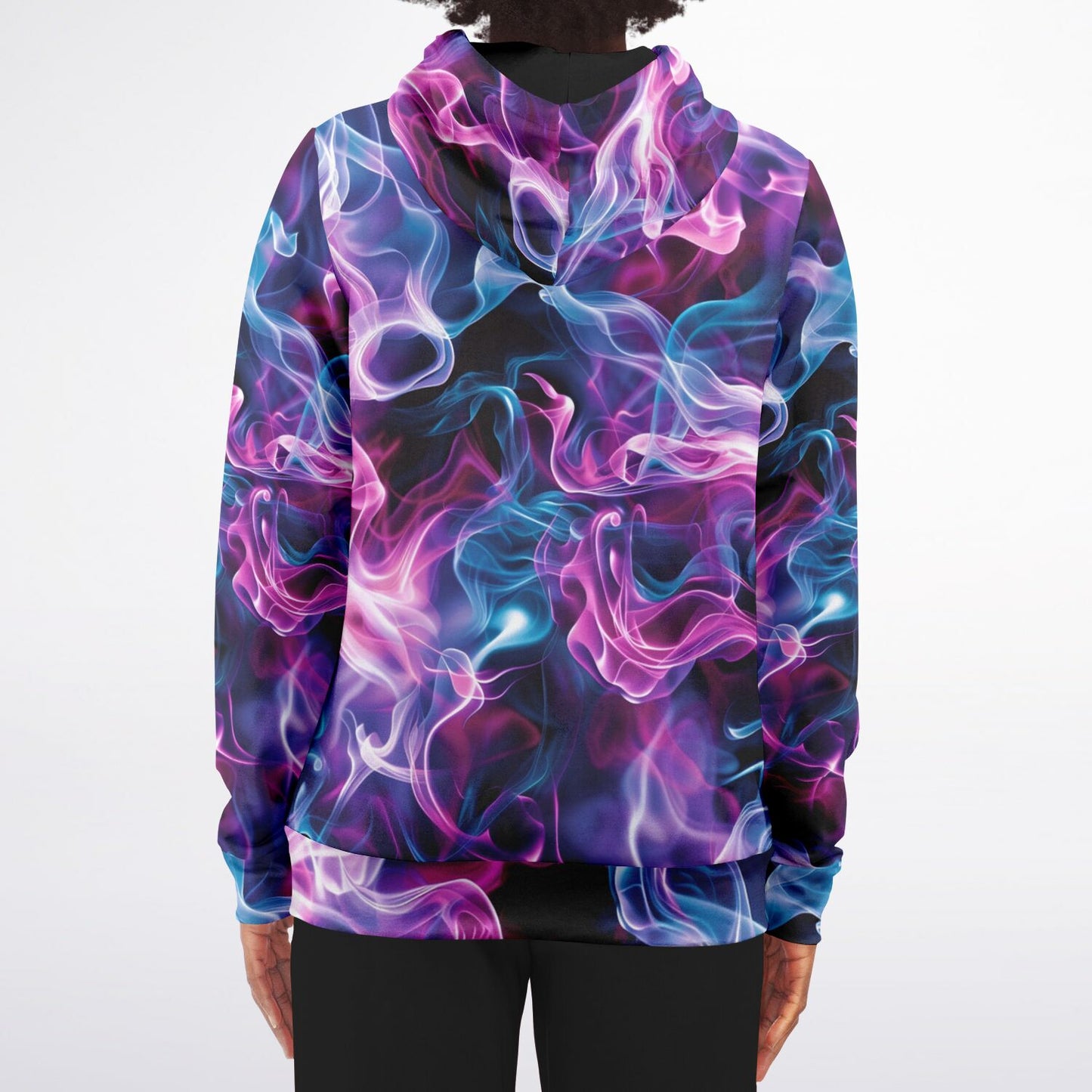 Neon Smoke 2 Fashion Zip-Up Hoodie -