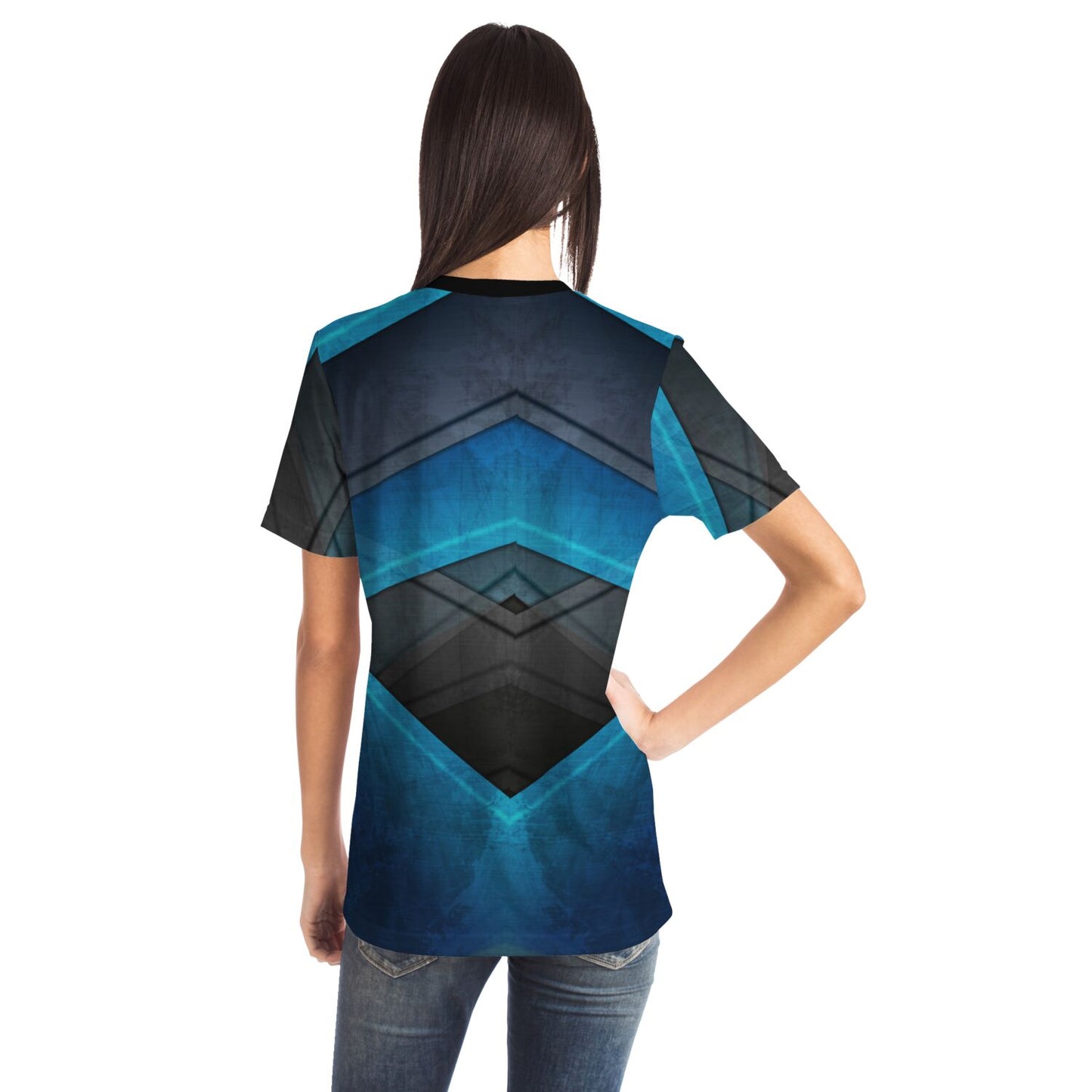 Black turquoise T-shirt