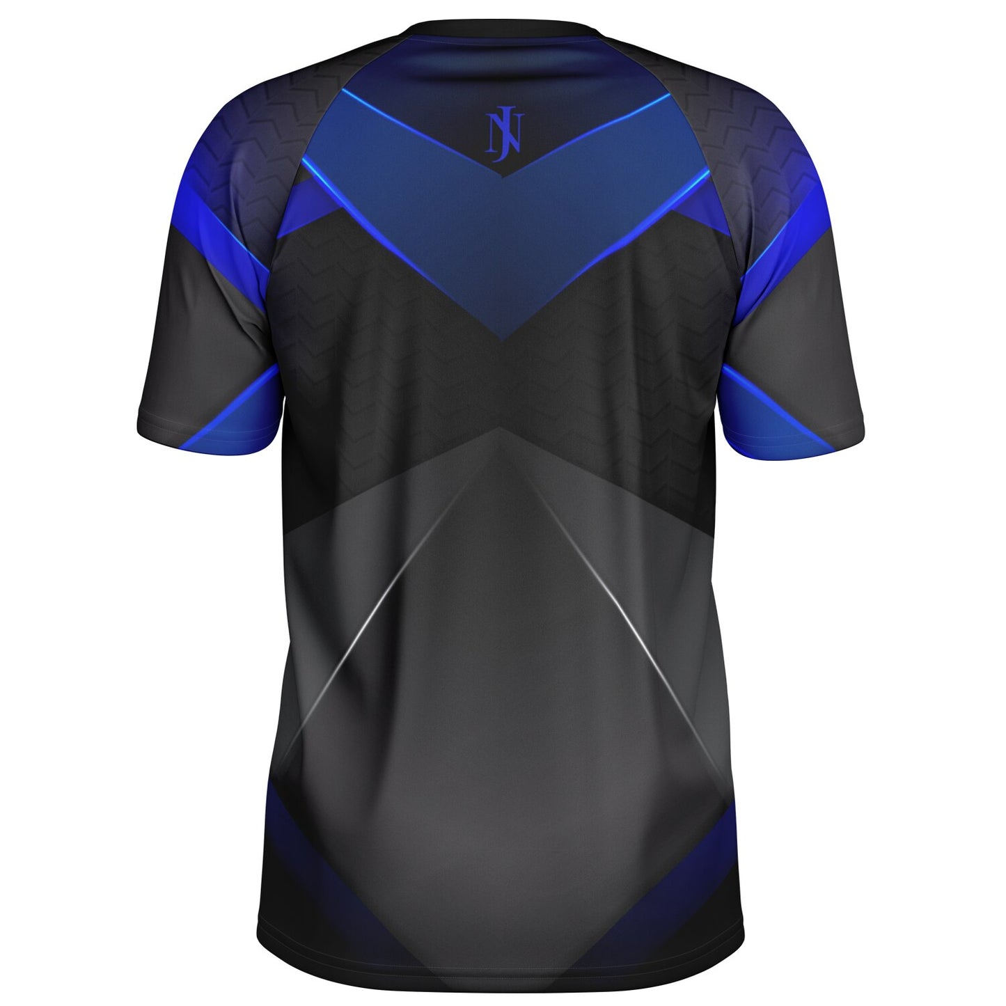 Black and Gray with Blue Men's Active Wear Jersey