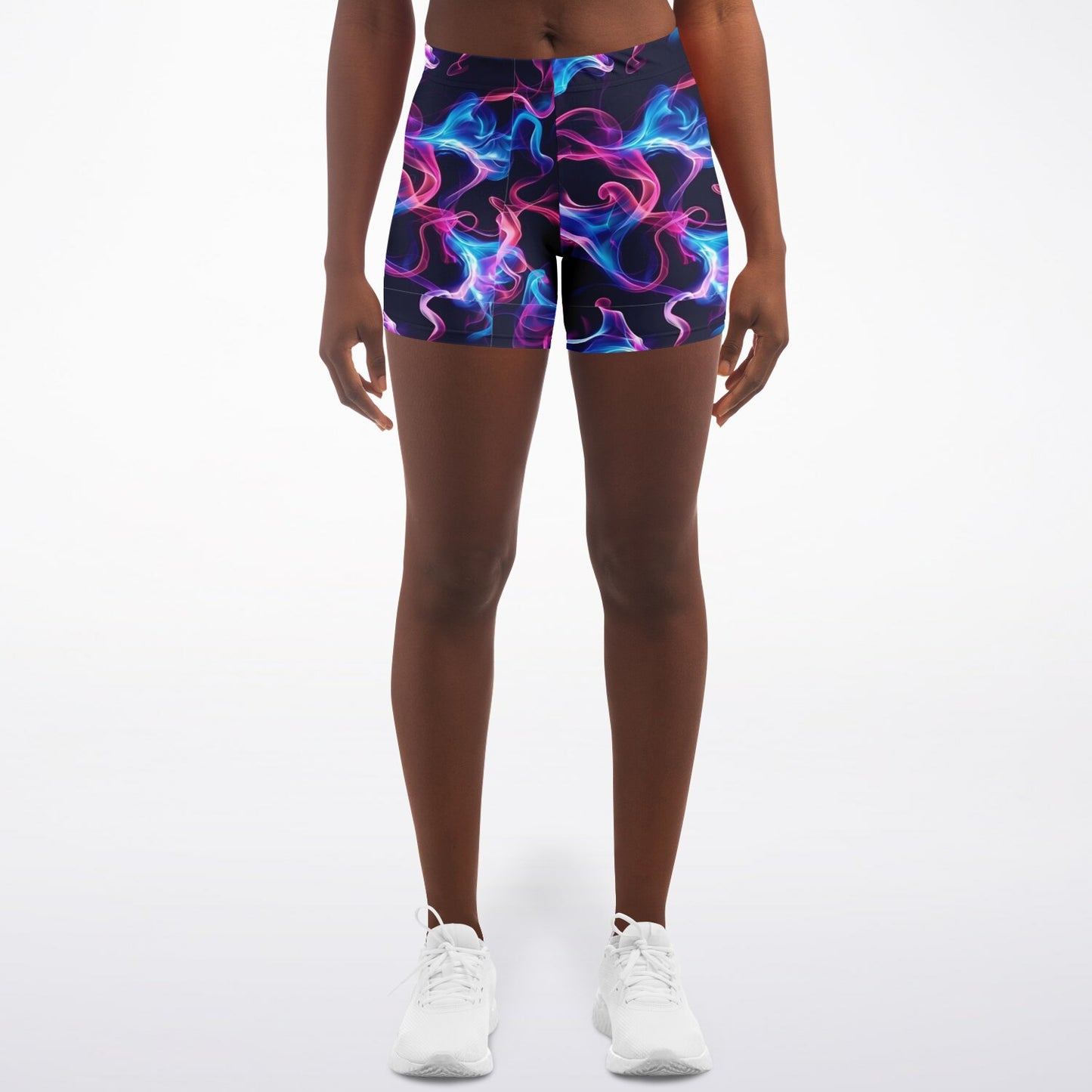Neon Smoke Legging Shorts - AOP D1