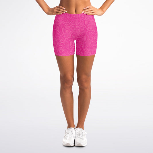 Pink stars Legging Shorts - AOP