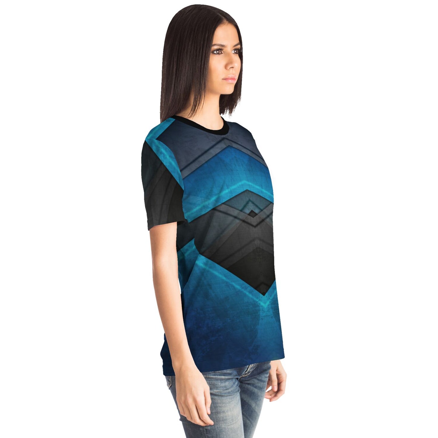 Black turquoise T-shirt